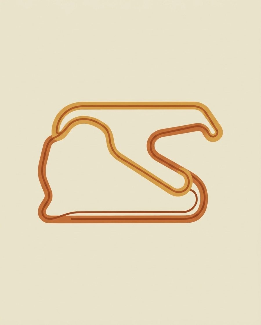 Circuit, motorsport print