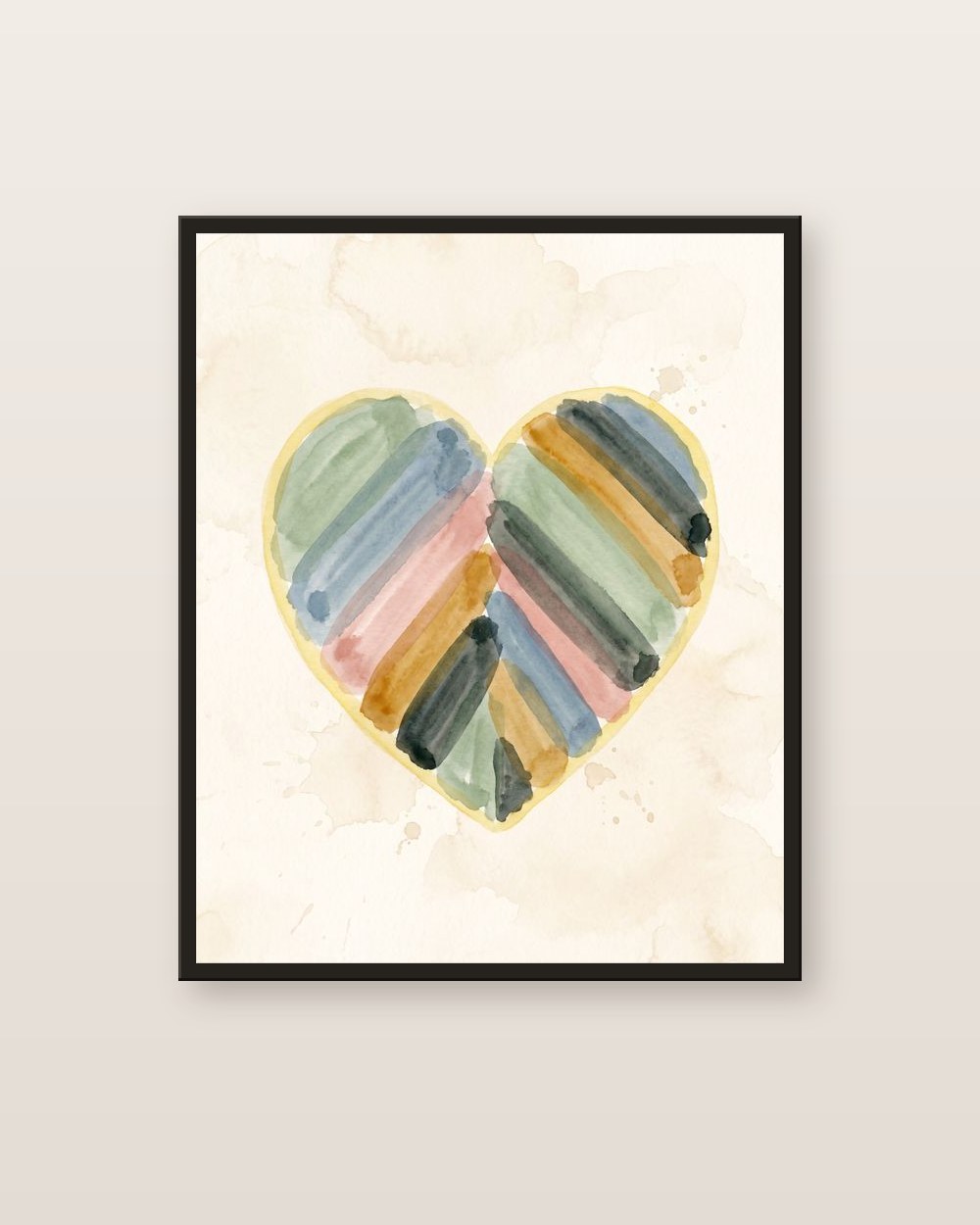 Watercolour heart