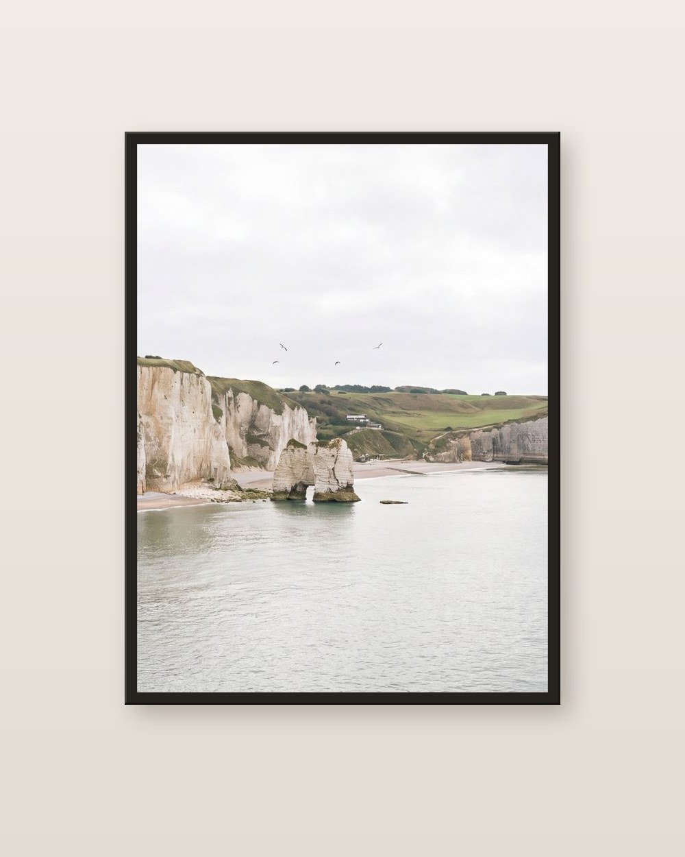 The cliffs · centre panel