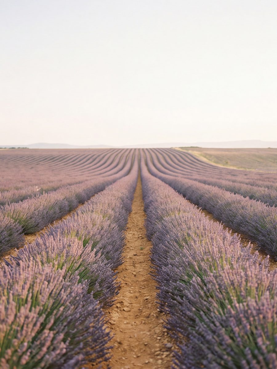 The lavender field · centre panel, landscape print