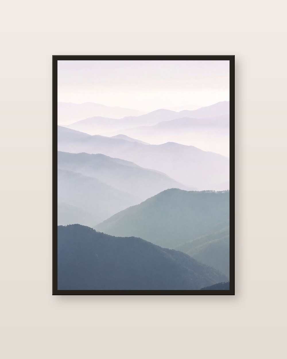 The blue mountains · centre panel