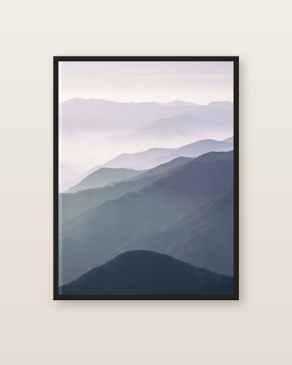 The blue mountains · right panel