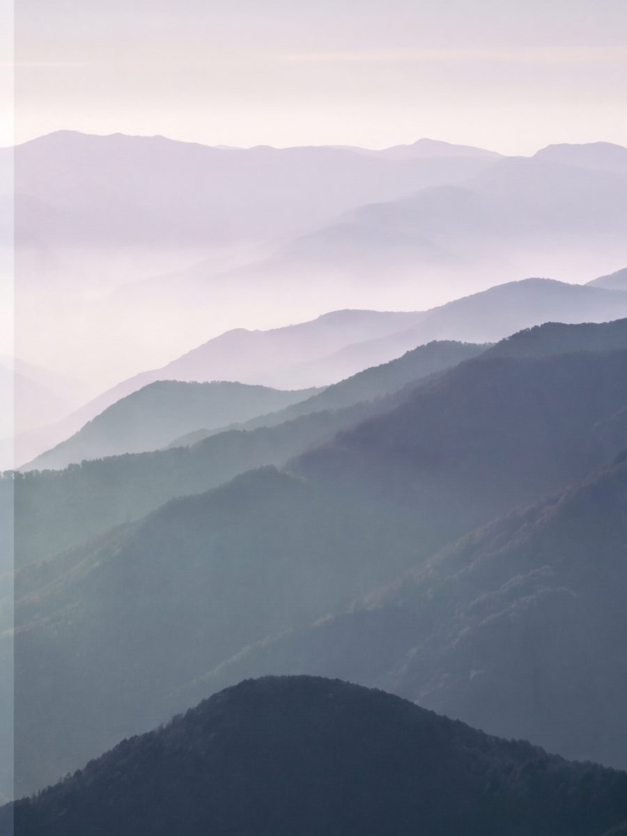 The blue mountains · right panel