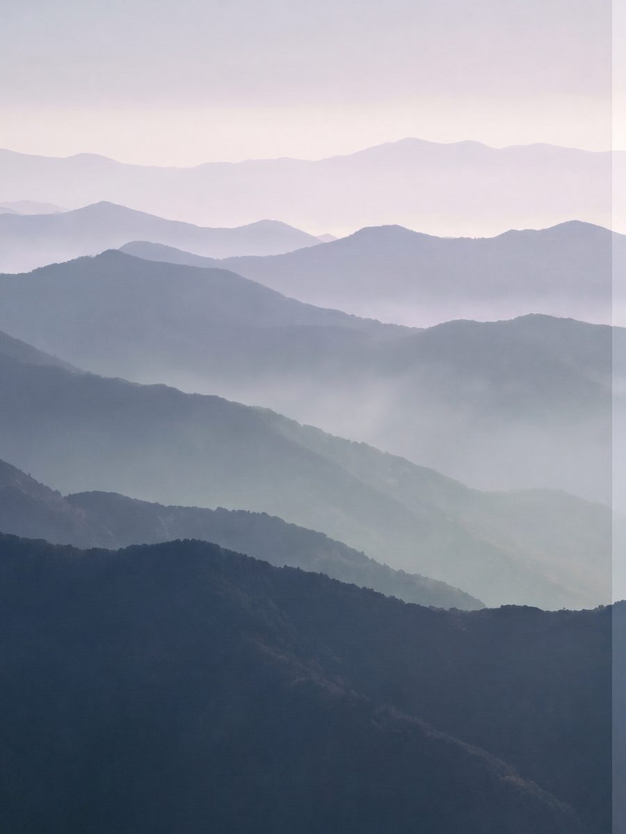 The blue mountains · left panel