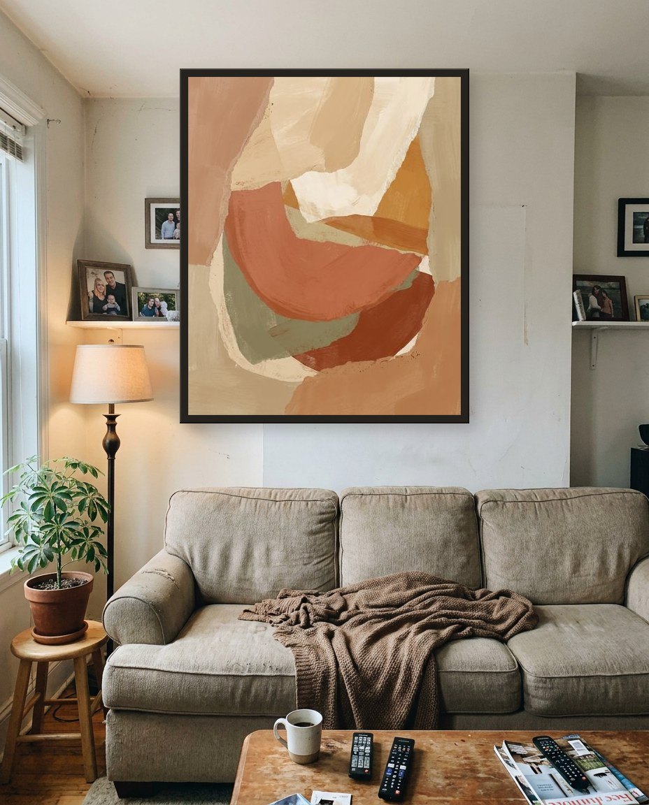 Clay, living room