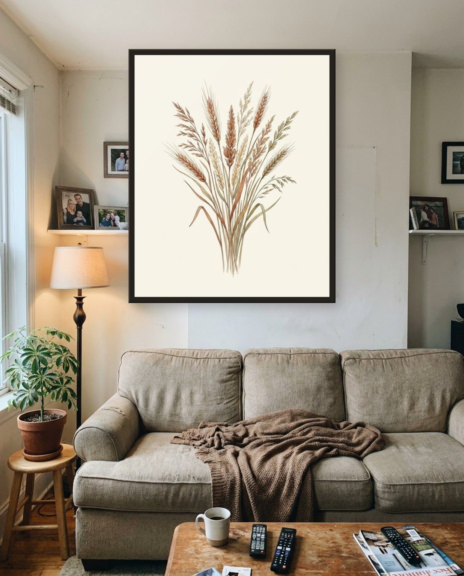 Grasses, living room