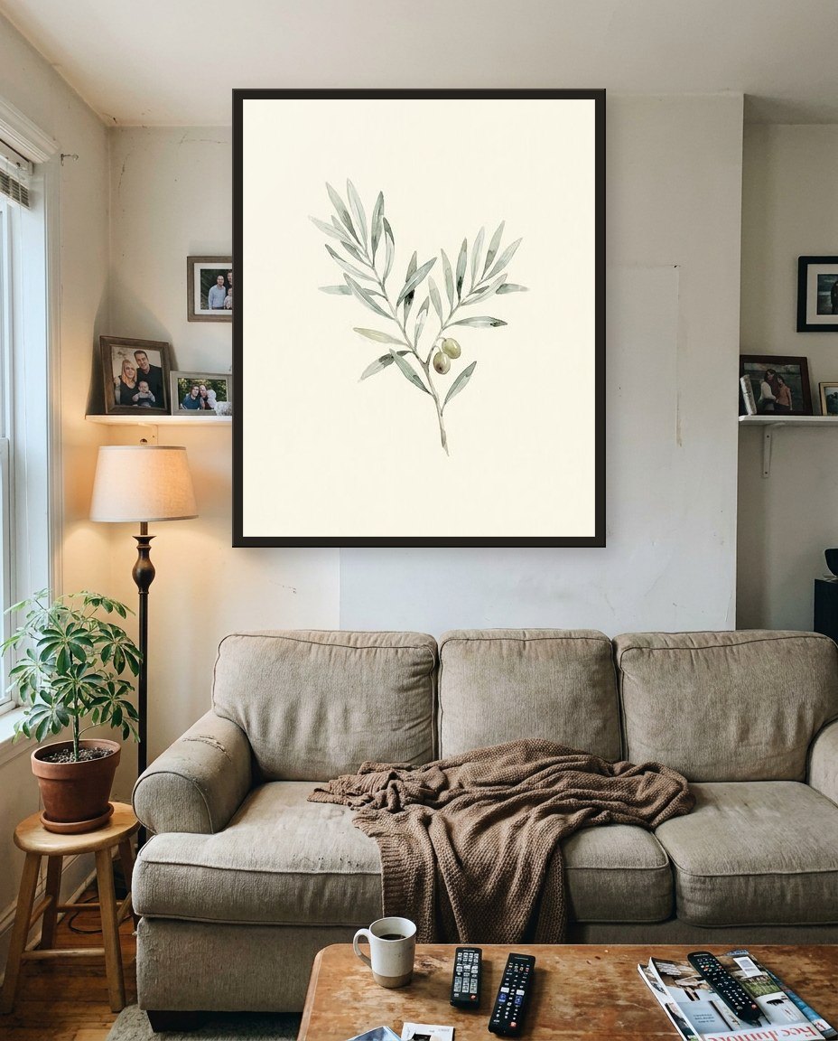 Olive branch, living room