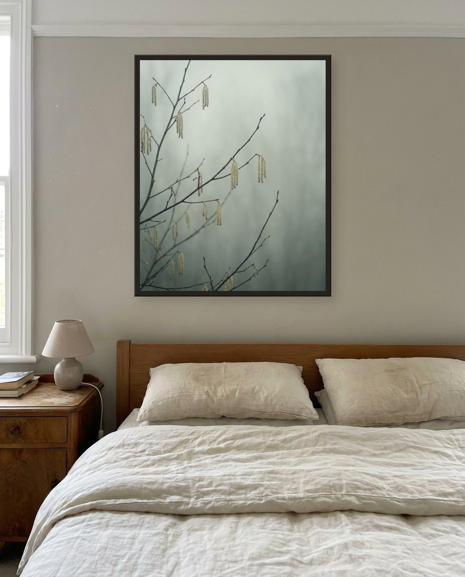 Hazel catkins, main bedroom