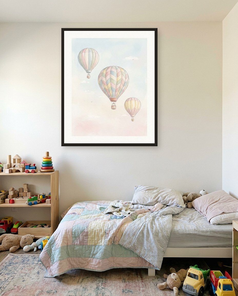 Hot-air balloons, children’s room