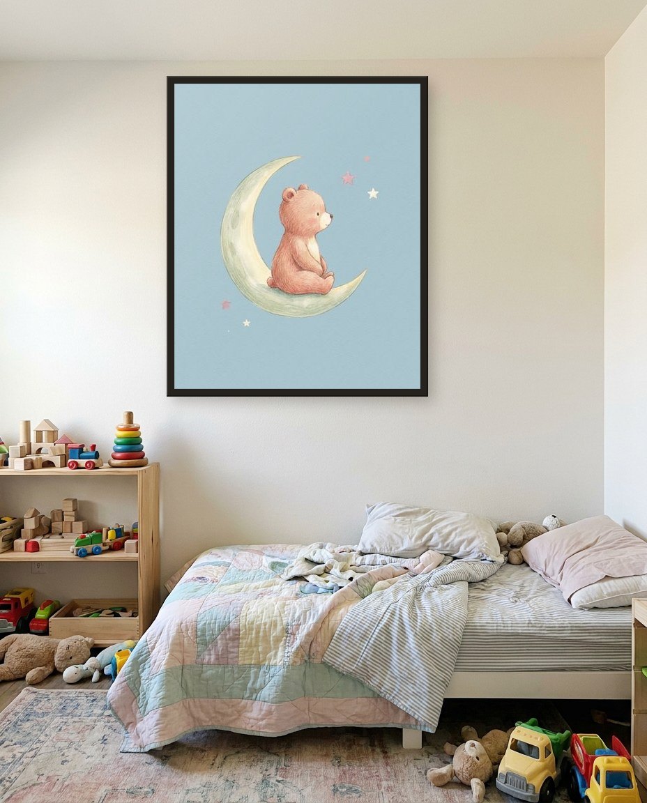 The bear and the moon, children’s room