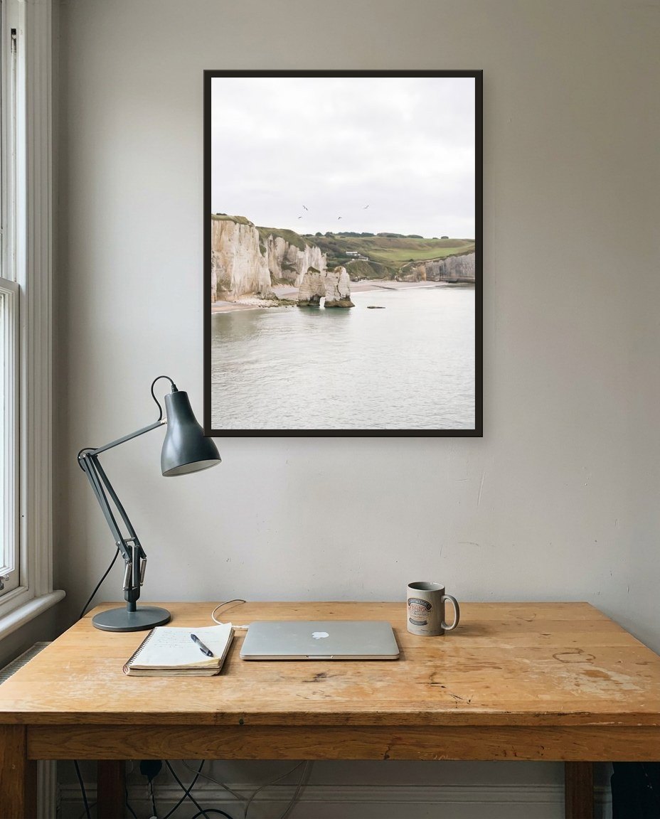 The cliffs · centre panel, study
