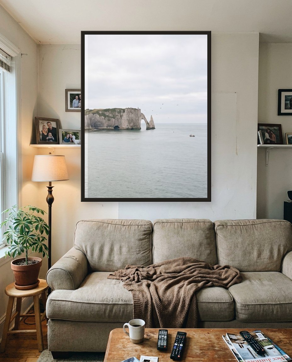 The cliffs · right panel, living room