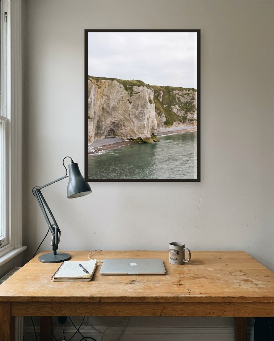 The cliffs · left panel, study