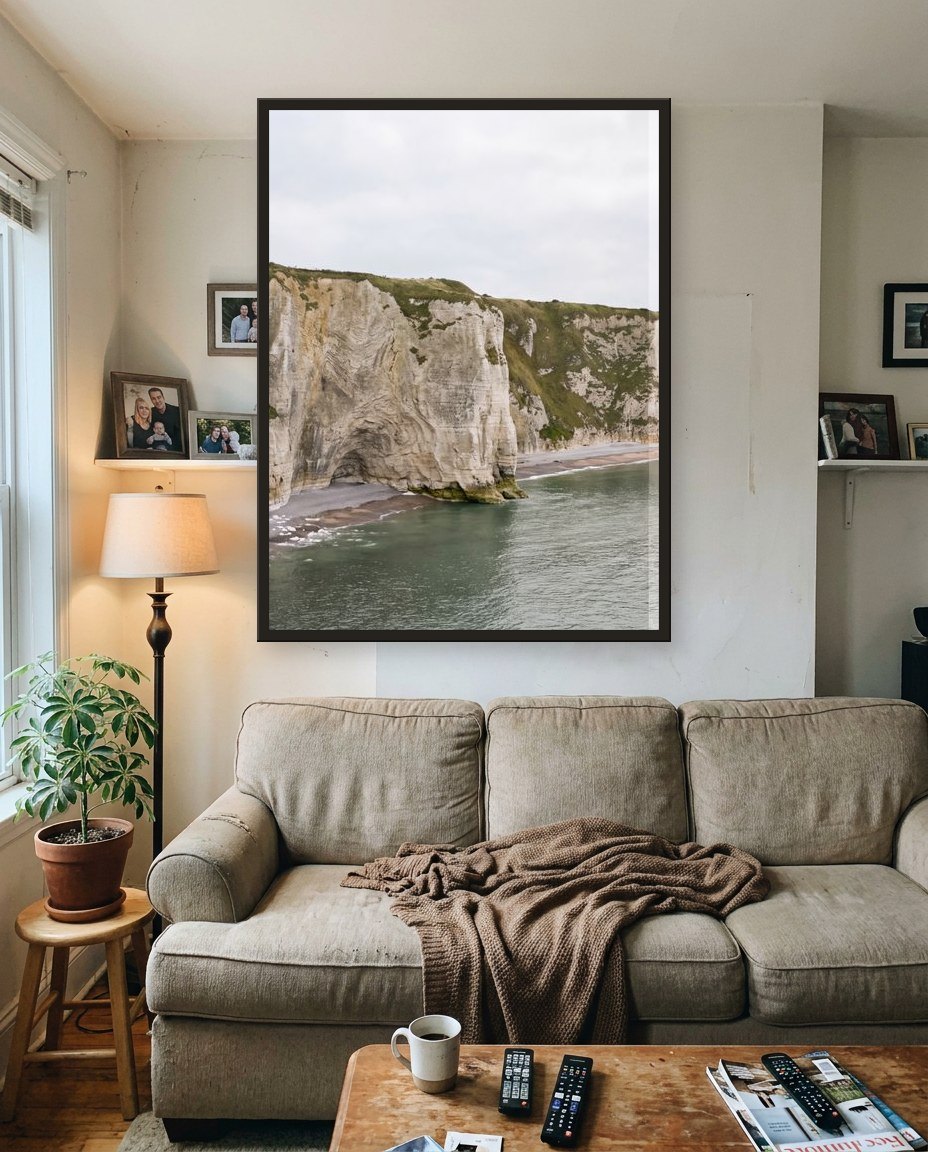 The cliffs · left panel, living room