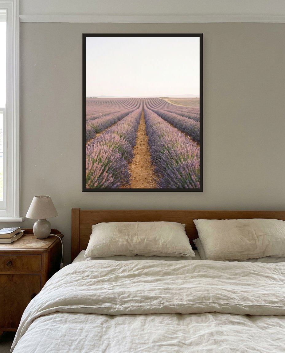 The lavender field · centre panel, main bedroom