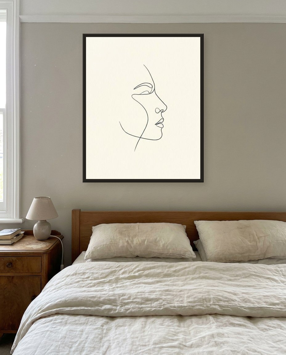 Line portrait, main bedroom
