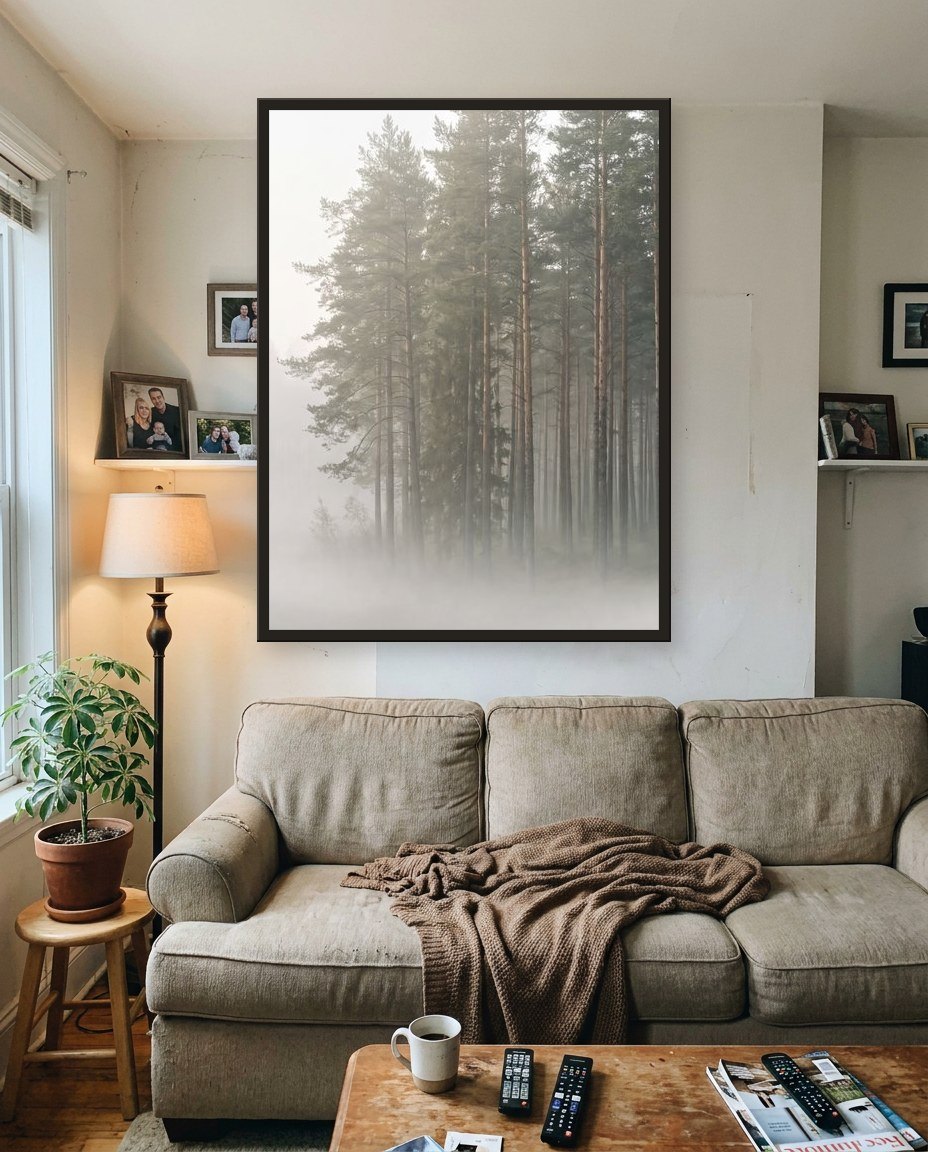 The woodland · right panel, living room