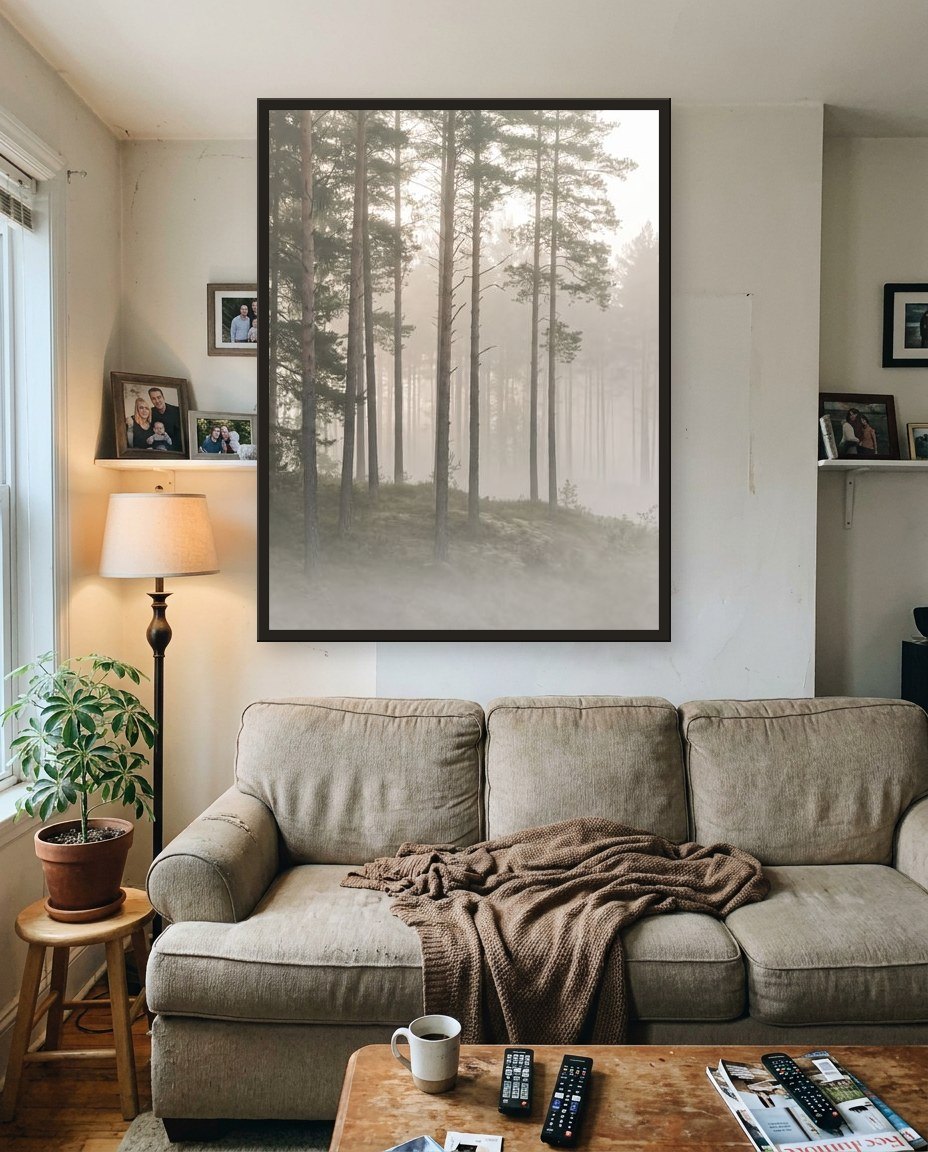 The woodland · left panel, living room