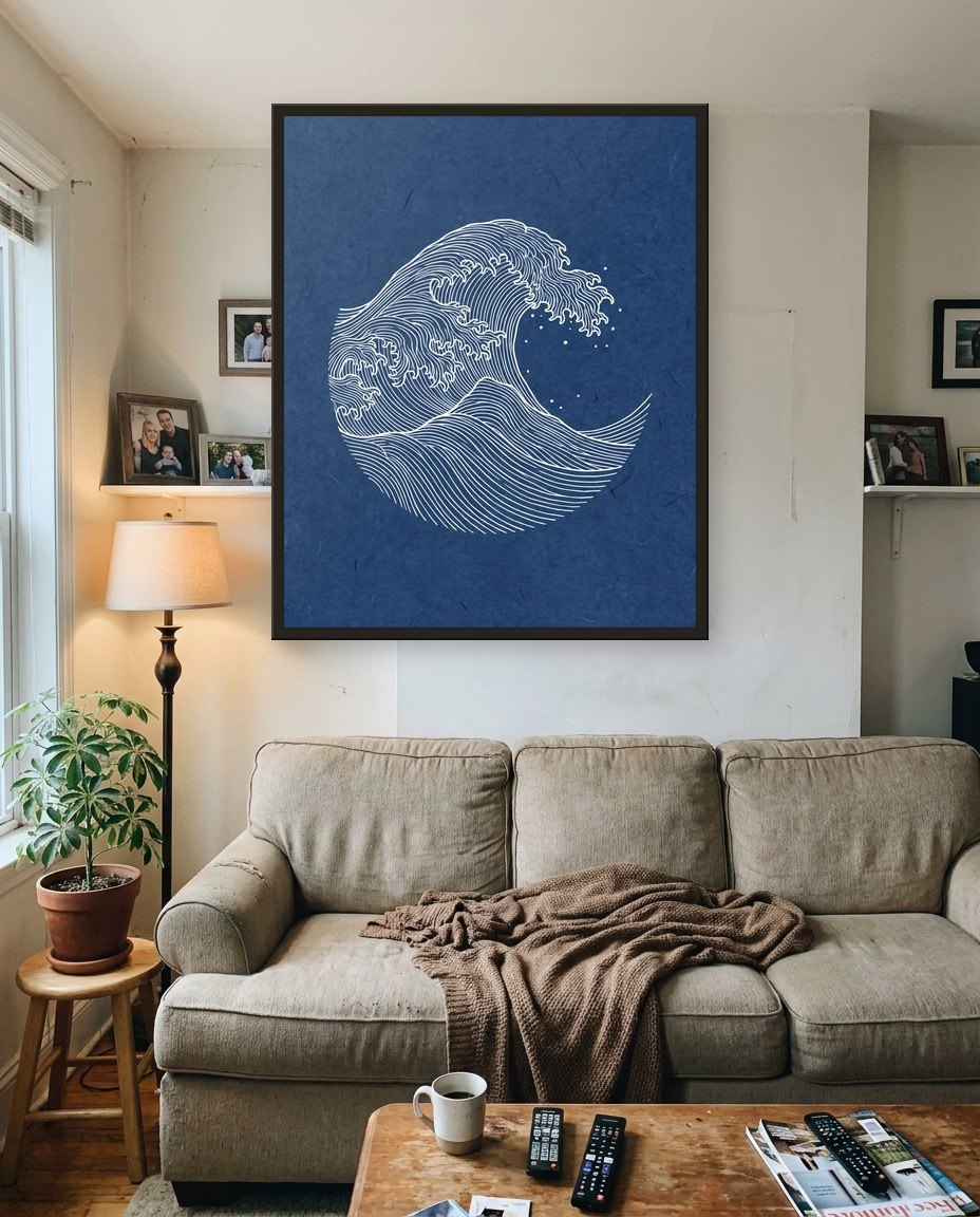 The line wave, living room