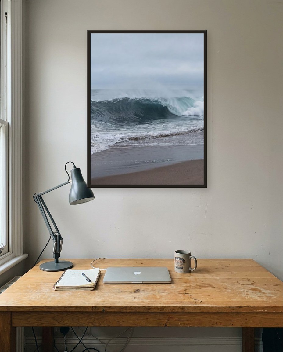 The wave · centre panel, study