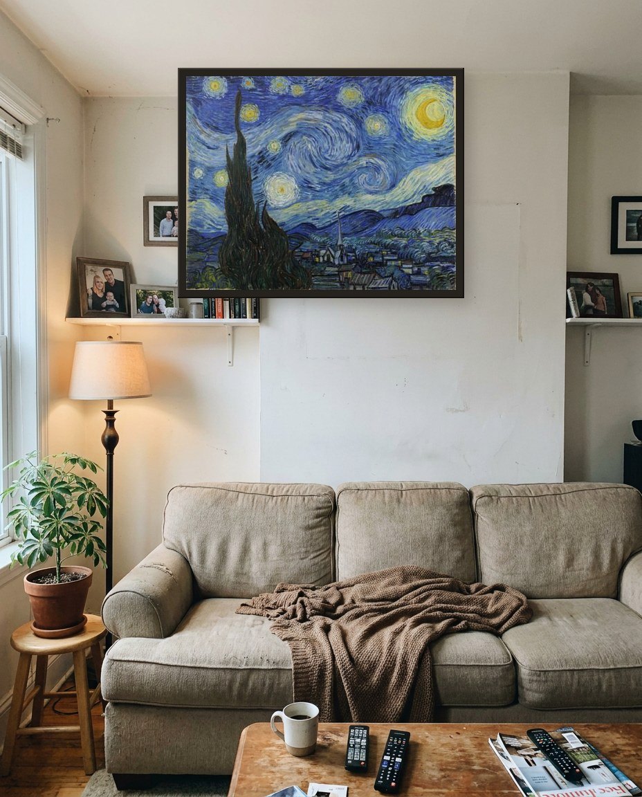 The Starry Night · Van Gogh, living room