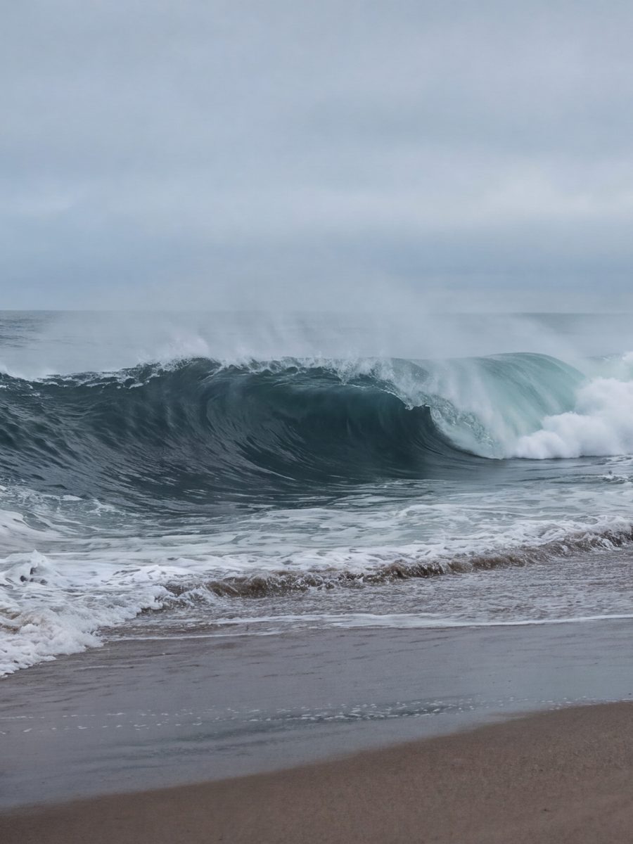 The wave · centre panel, landscape print