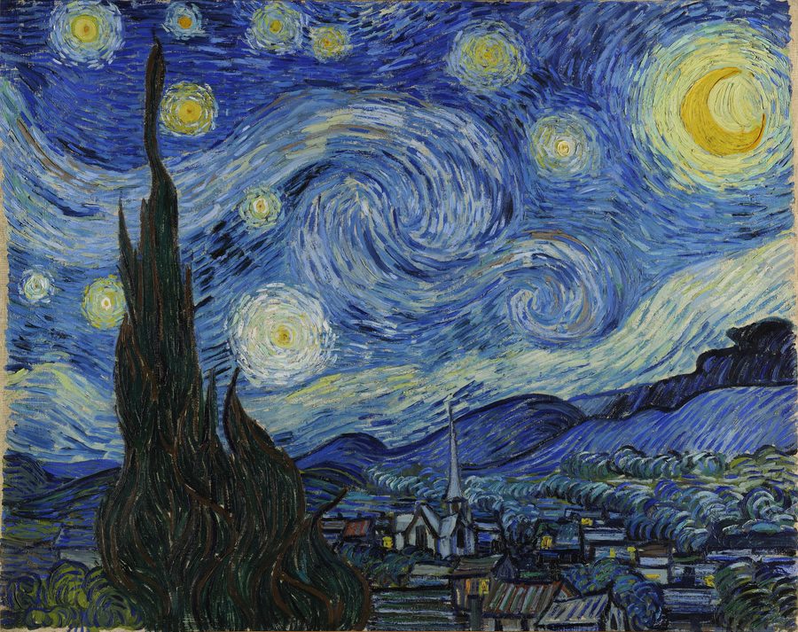 The Starry Night · Van Gogh, old master print