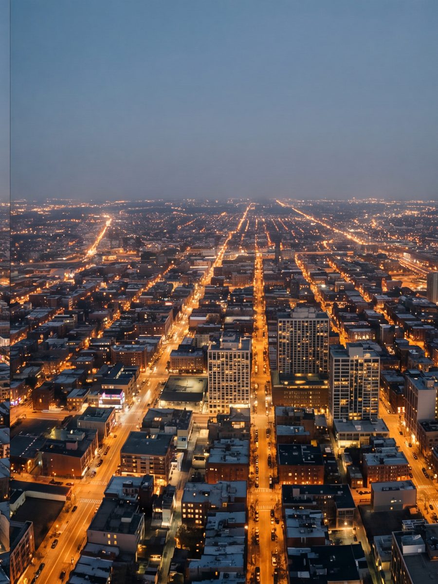 The city from above · right panel