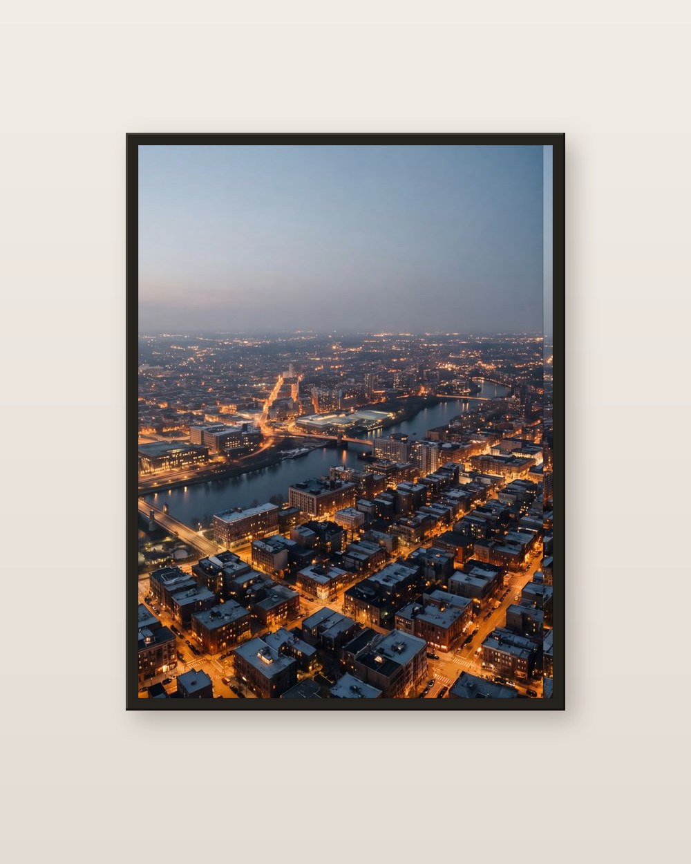 The city from above · left panel