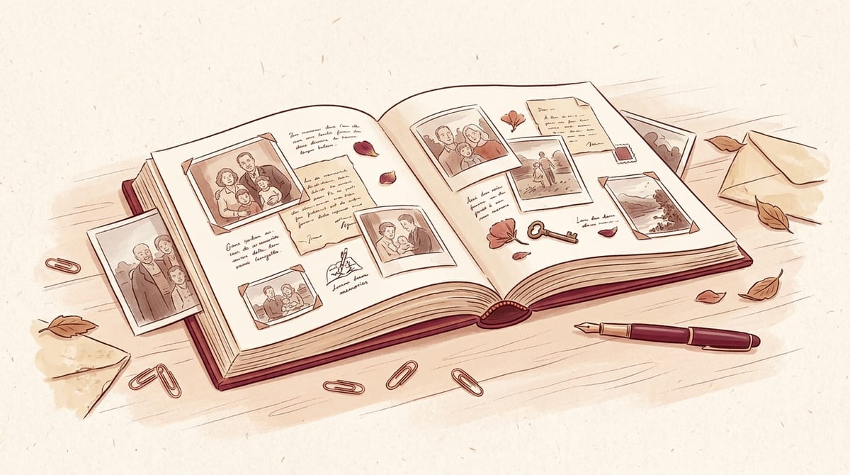 Scattered memories gathered into a book
