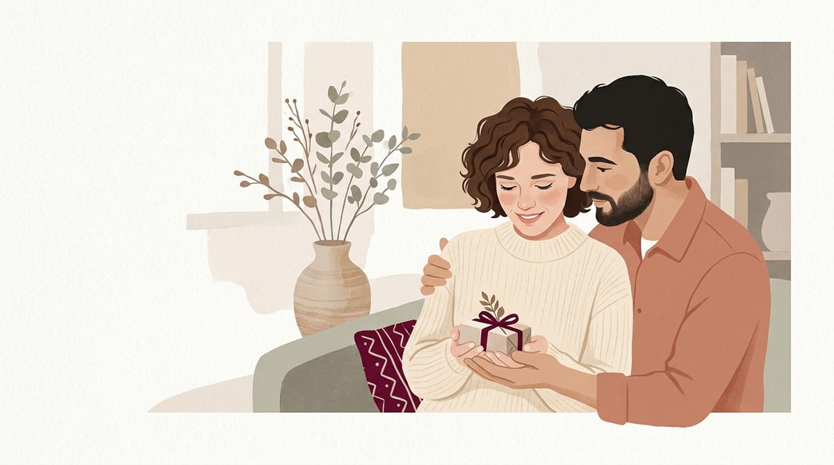 Baby gift given to new parents