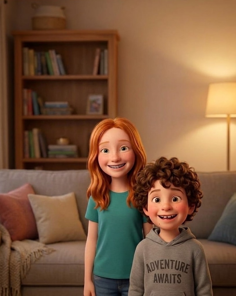 Child portrait, 3D animated film universe