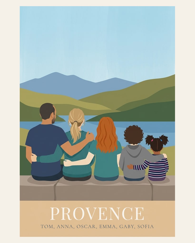 Travel poster, Sur trois générations
