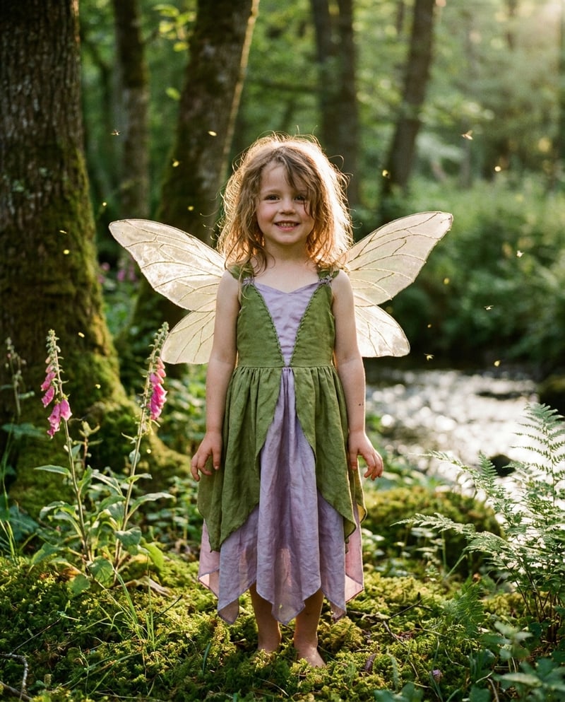 Child portrait, Woodland fairy universe