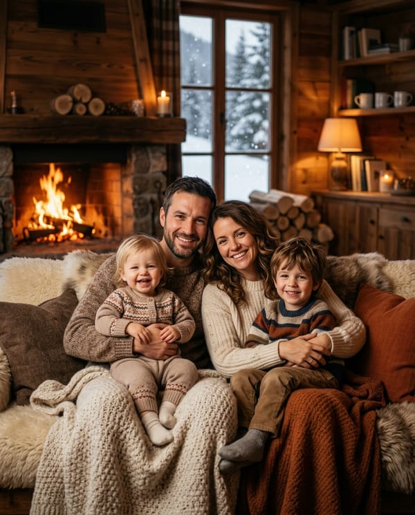 Fireside chalet
